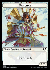 Rebel // Samurai Double-Sided Token [Phyrexia: All Will Be One Tokens] | Jack's On Queen