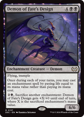 Demon of Fate's Design [Duskmourn: House of Horror Commander] | Jack's On Queen