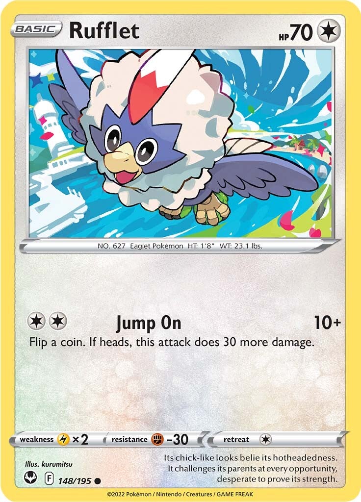 Rufflet (148/195) [Sword & Shield: Silver Tempest] | Jack's On Queen