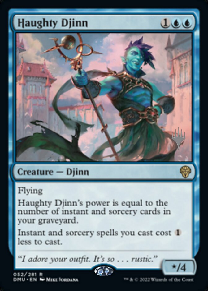 Haughty Djinn (Promo Pack) [Dominaria United Promos] | Jack's On Queen