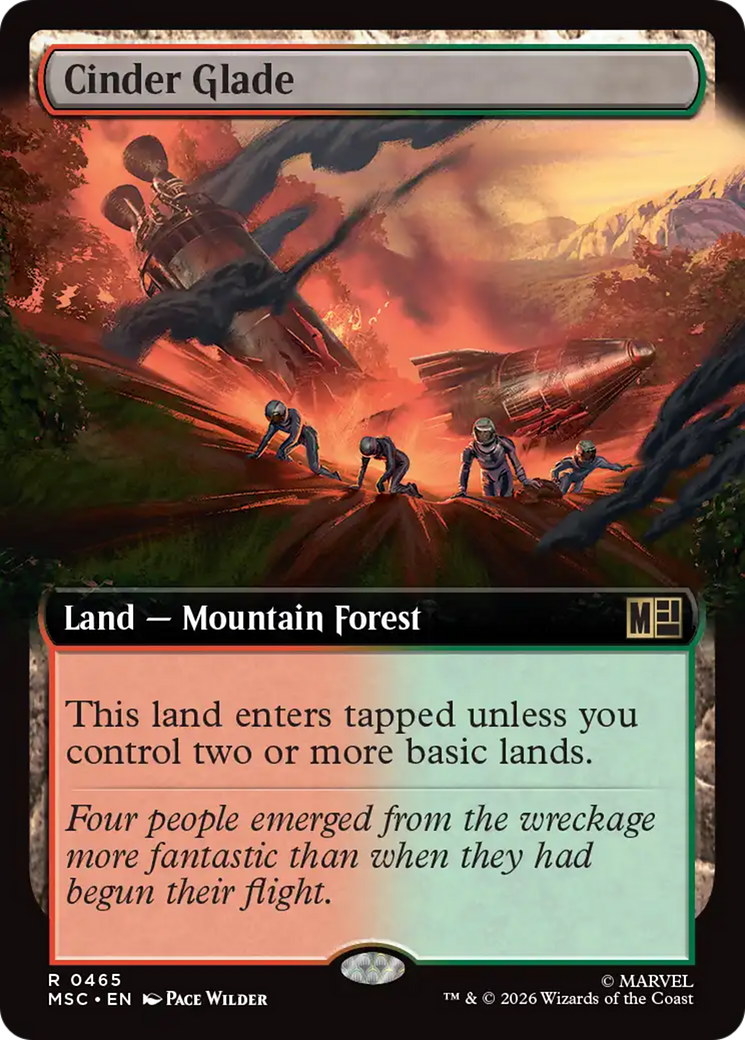 Cinder Glade (Extended Art) [Marvel Super Heroes Commander] | Jack's On Queen