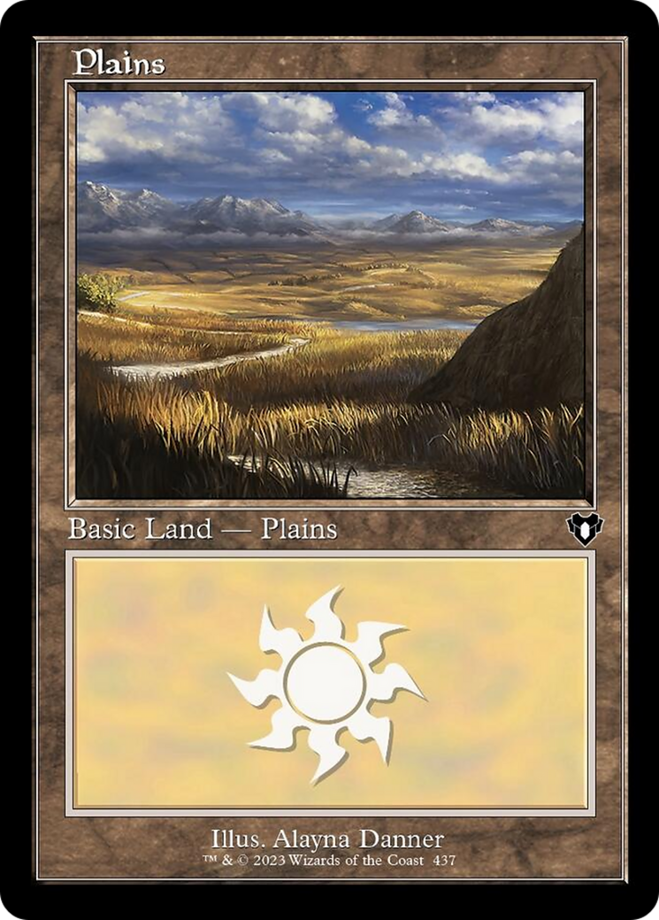 Plains (437) (Retro) [Commander Masters] | Jack's On Queen