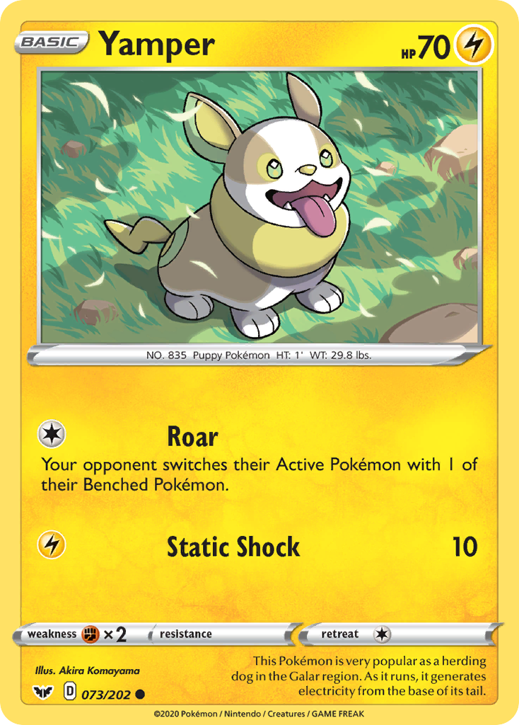 Yamper (073/202) [Sword & Shield: Base Set] | Jack's On Queen