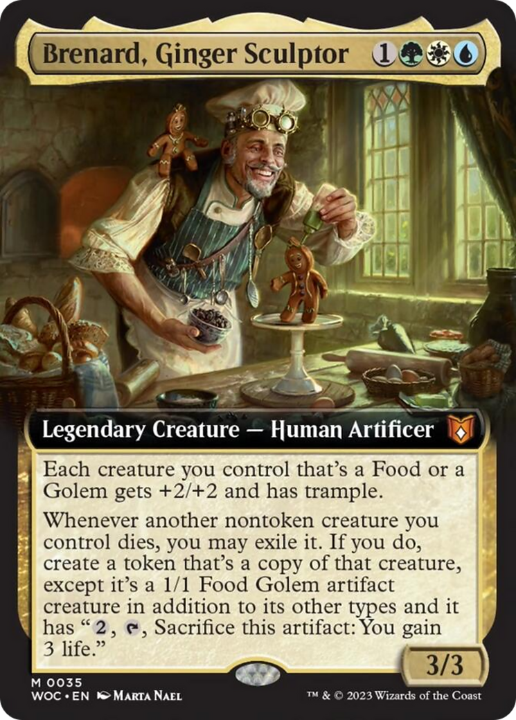 Brenard, Ginger Sculptor (Extended Art) [Wilds of Eldraine Commander] | Jack's On Queen