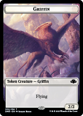 Insect // Griffin Double-Sided Token [Dominaria Remastered Tokens] | Jack's On Queen