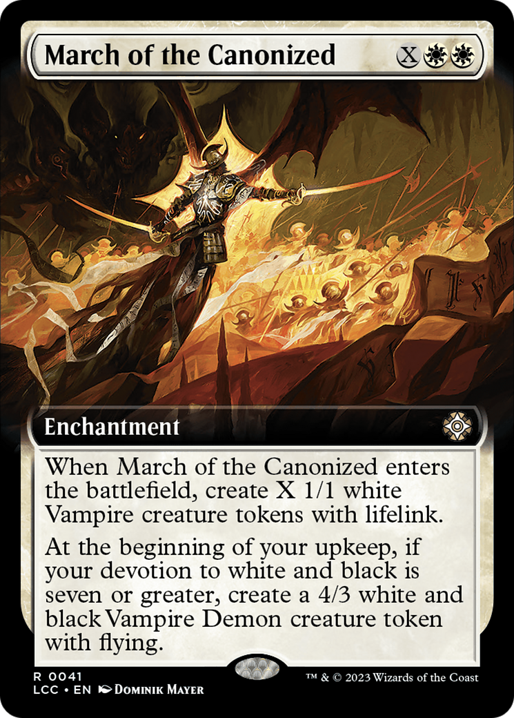 March of the Canonized (Extended Art) [The Lost Caverns of Ixalan Commander] | Jack's On Queen