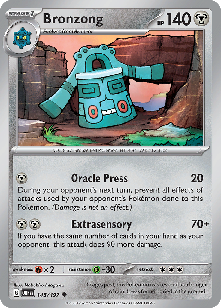 Bronzong (145/197) [Scarlet & Violet: Obsidian Flames] | Jack's On Queen