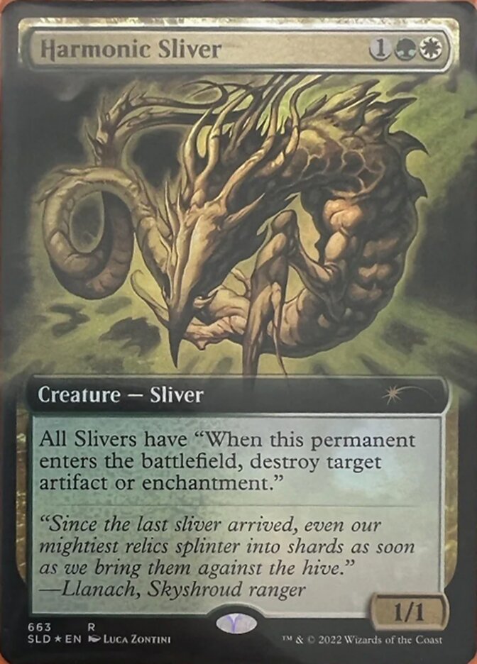 Harmonic Sliver (Extended Art) [Secret Lair Drop Promos] | Jack's On Queen