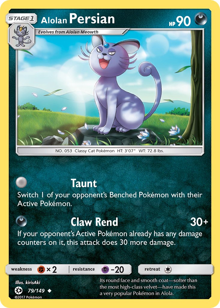 Alolan Persian (79/149) (Cosmos Holo) (Blister Exclusive) [Sun & Moon: Base Set] | Jack's On Queen