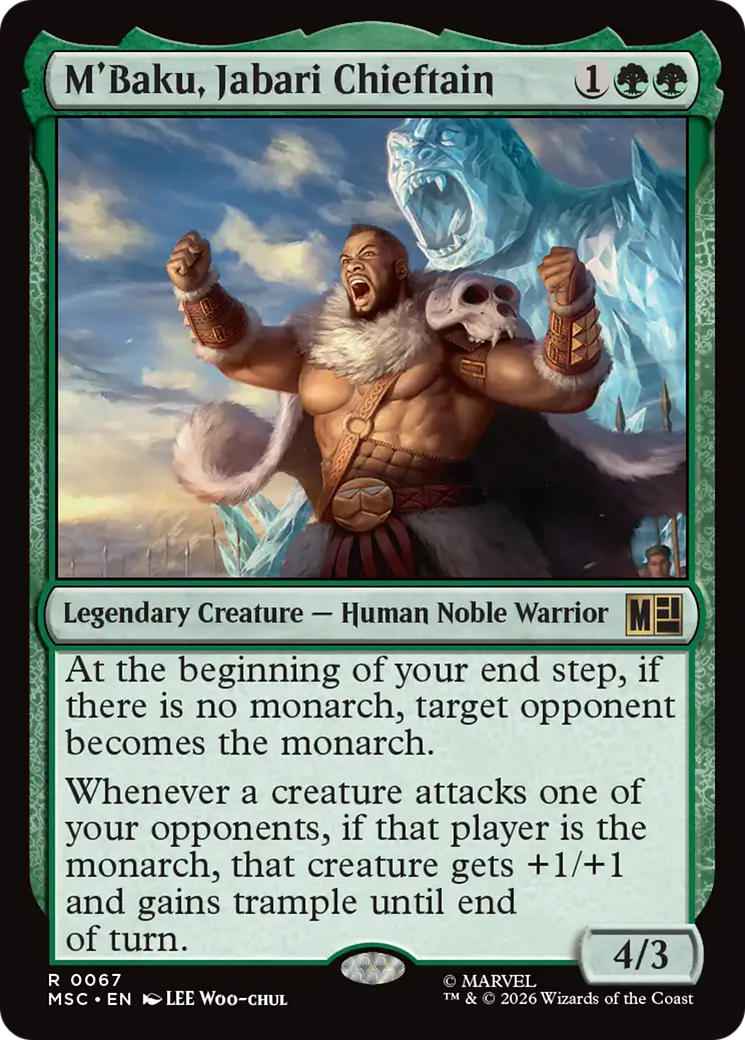 M'Baku, Jabari Chieftain (Surge Foil) [Marvel Super Heroes Commander] | Jack's On Queen