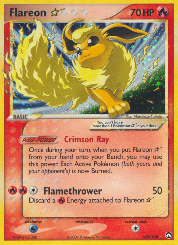 Flareon Star (100/108) [EX: Power Keepers] | Jack's On Queen