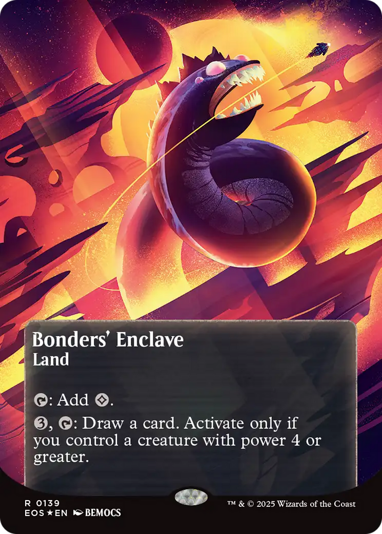 Bonders' Enclave (0136) (Borderless) (Galaxy Foil) [Edge of Eternities: Stellar Sights] | Jack's On Queen