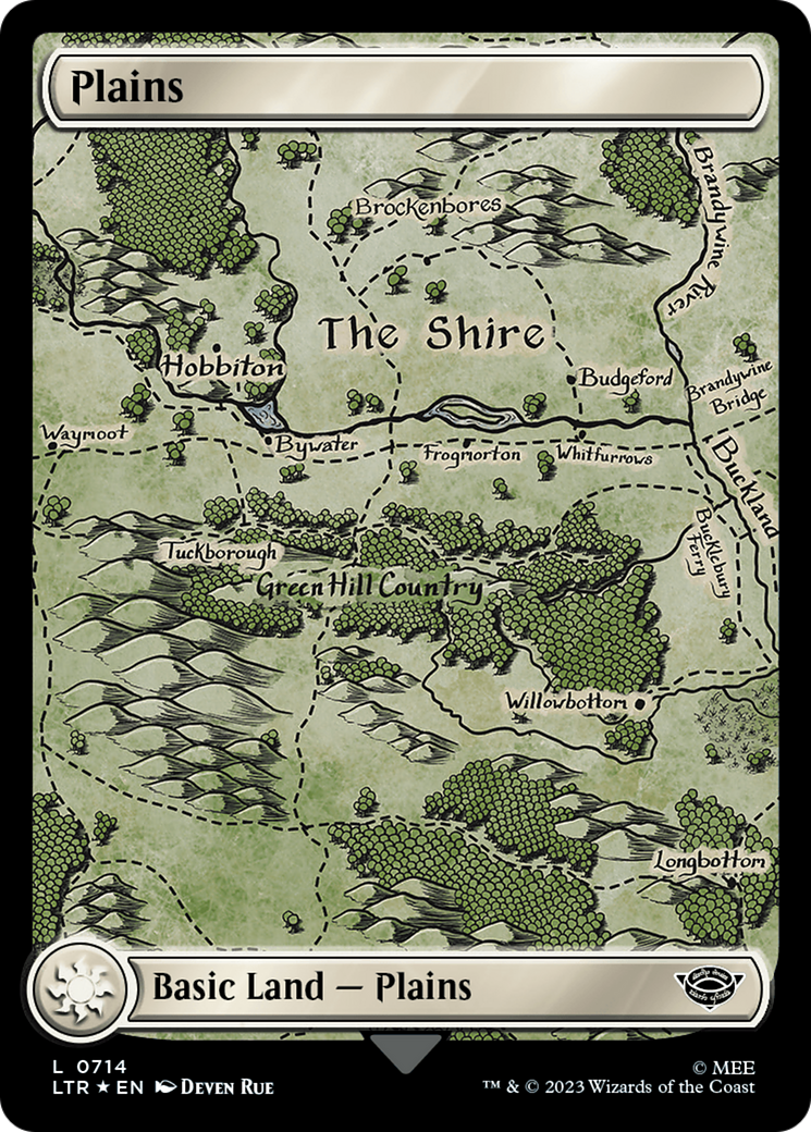 Plains (0714) (Surge Foil) [The Lord of the Rings: Tales of Middle-Earth] | Jack's On Queen