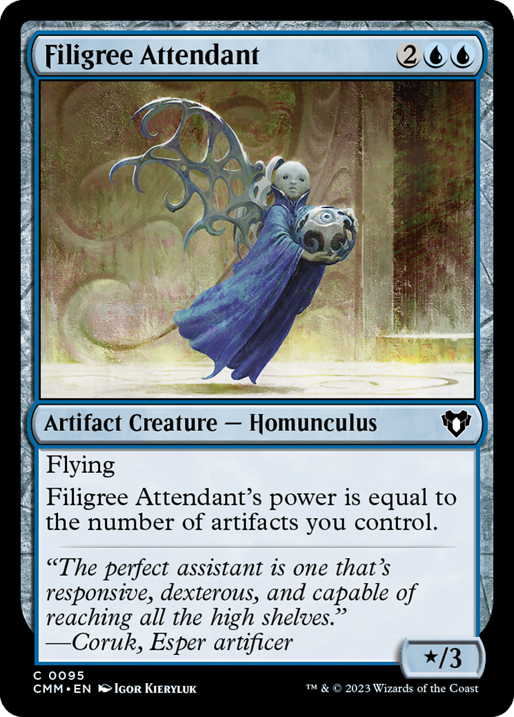 Filigree Attendant [Commander Masters] | Jack's On Queen