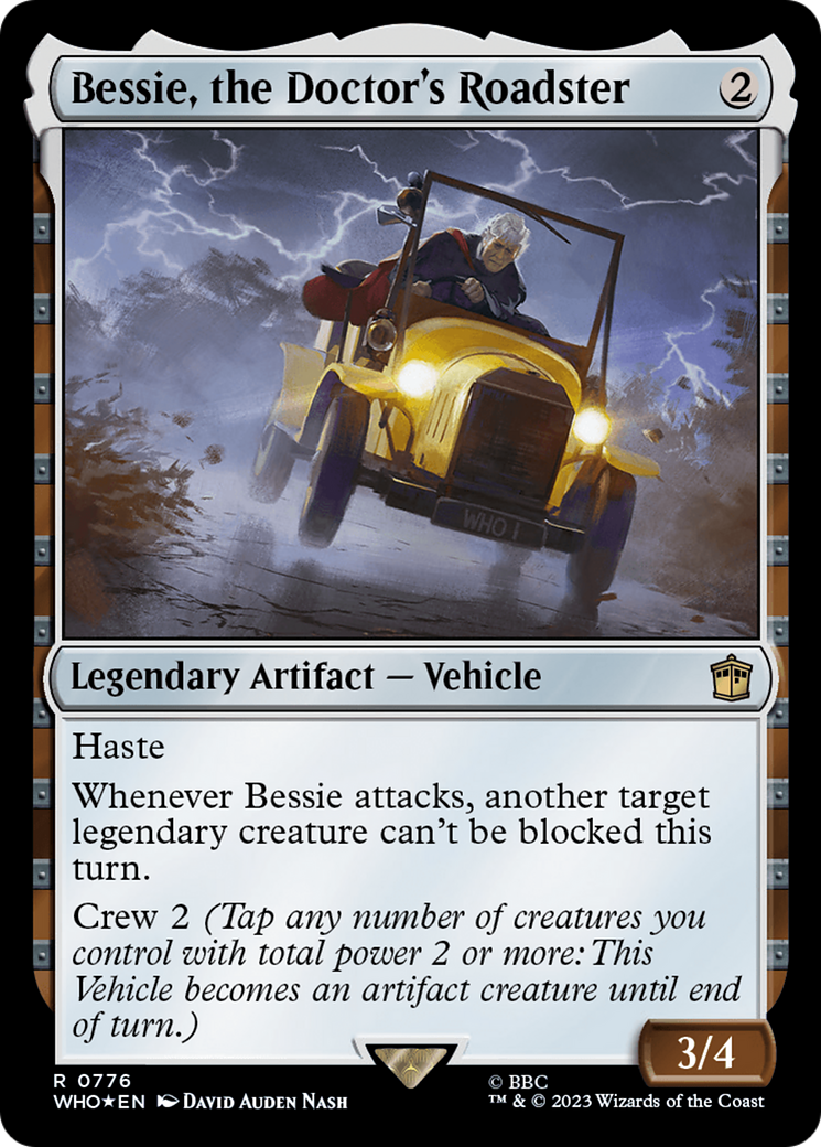 Bessie, the Doctor's Roadster (Surge Foil) [Doctor Who] | Jack's On Queen