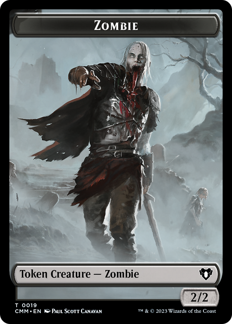Zombie (0019) // Kor Soldier Double-Sided Token [Commander Masters Tokens] | Jack's On Queen