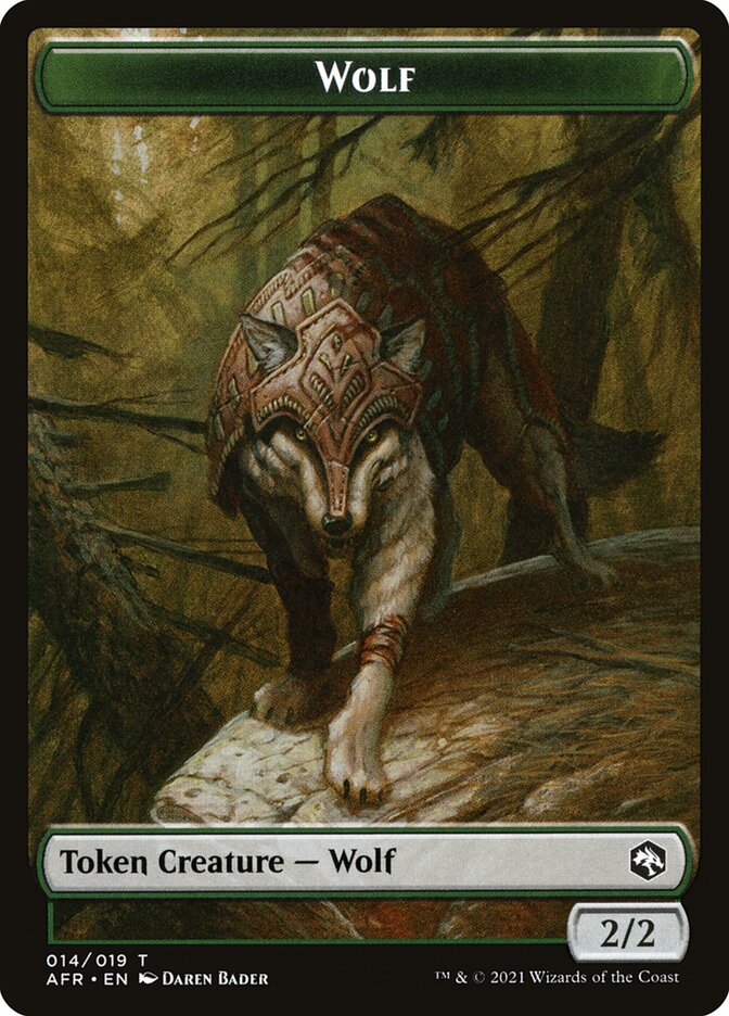 Wolf Token [Dungeons & Dragons: Adventures in the Forgotten Realms Tokens] | Jack's On Queen