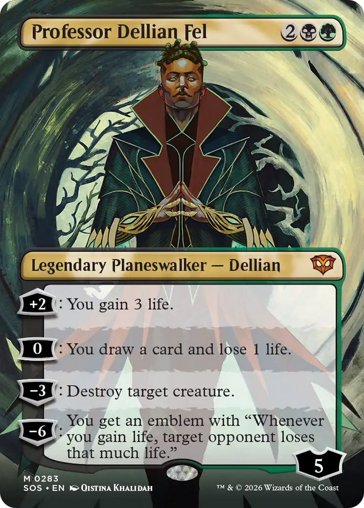 Professor Dellian Fel (Borderless) [Secrets of Strixhaven] | Jack's On Queen