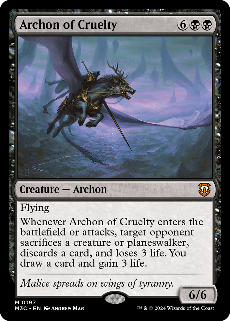 Archon of Cruelty [Modern Horizons 3 Commander] | Jack's On Queen