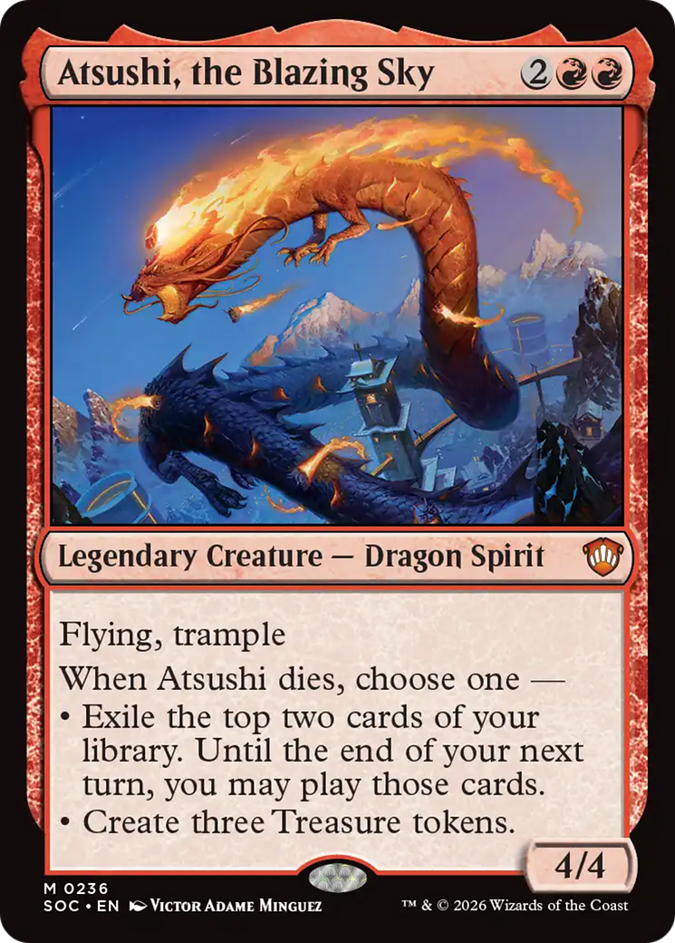 Atsushi, the Blazing Sky [Secrets of Strixhaven Commander] | Jack's On Queen