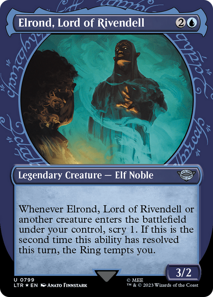 Elrond, Lord of Rivendell (Showcase) (Surge Foil) [The Lord of the Rings: Tales of Middle-Earth] | Jack's On Queen