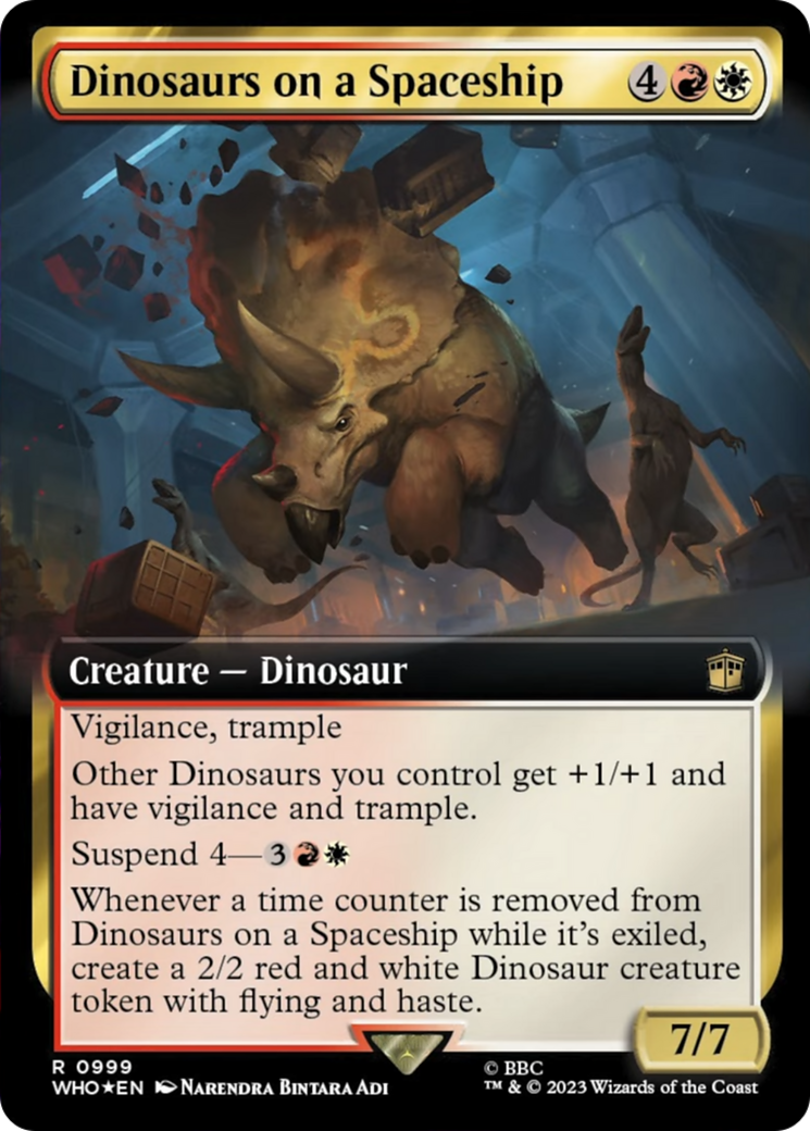 Dinosaurs on a Spaceship (Extended Art) (Surge Foil) [Doctor Who] | Jack's On Queen