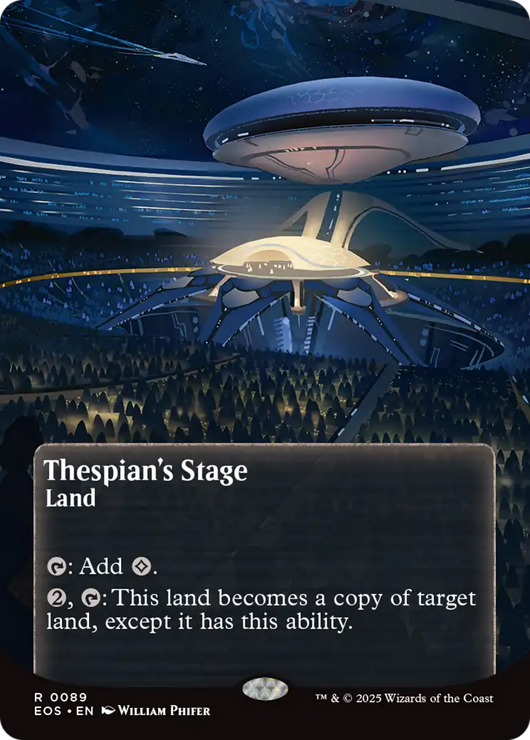 Thespian's Stage (0089) (Borderless) [Edge of Eternities: Stellar Sights] | Jack's On Queen