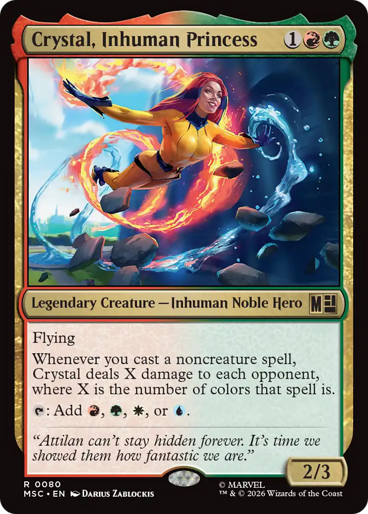 Crystal, Inhuman Princess (Surge Foil) [Marvel Super Heroes Commander] | Jack's On Queen