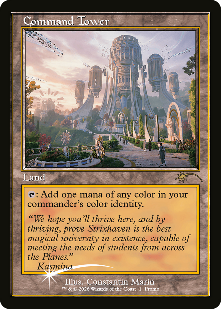 Command Tower (Strixhaven: Omens of Chaos) [Media Promos] | Jack's On Queen