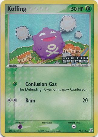 Koffing (72/113) (Stamped) [EX: Delta Species] | Jack's On Queen