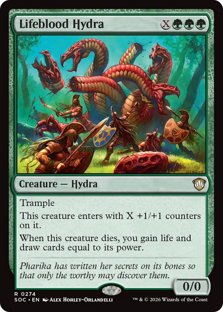 Lifeblood Hydra [Secrets of Strixhaven Commander] | Jack's On Queen