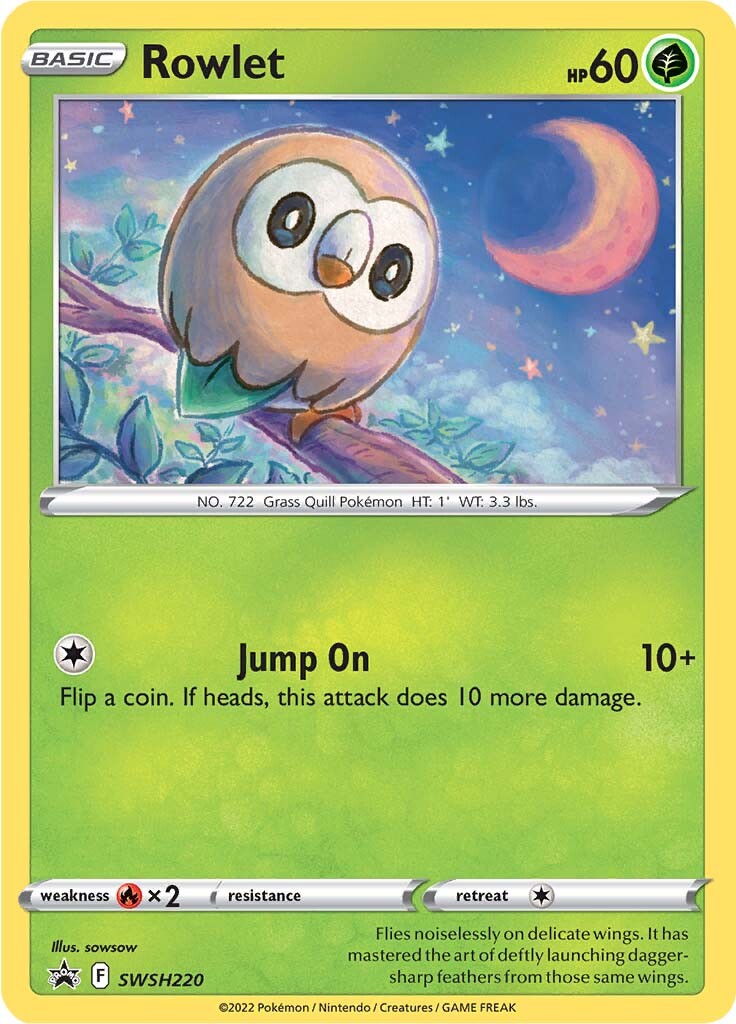 Rowlet (SWSH220) [Sword & Shield: Black Star Promos] | Jack's On Queen