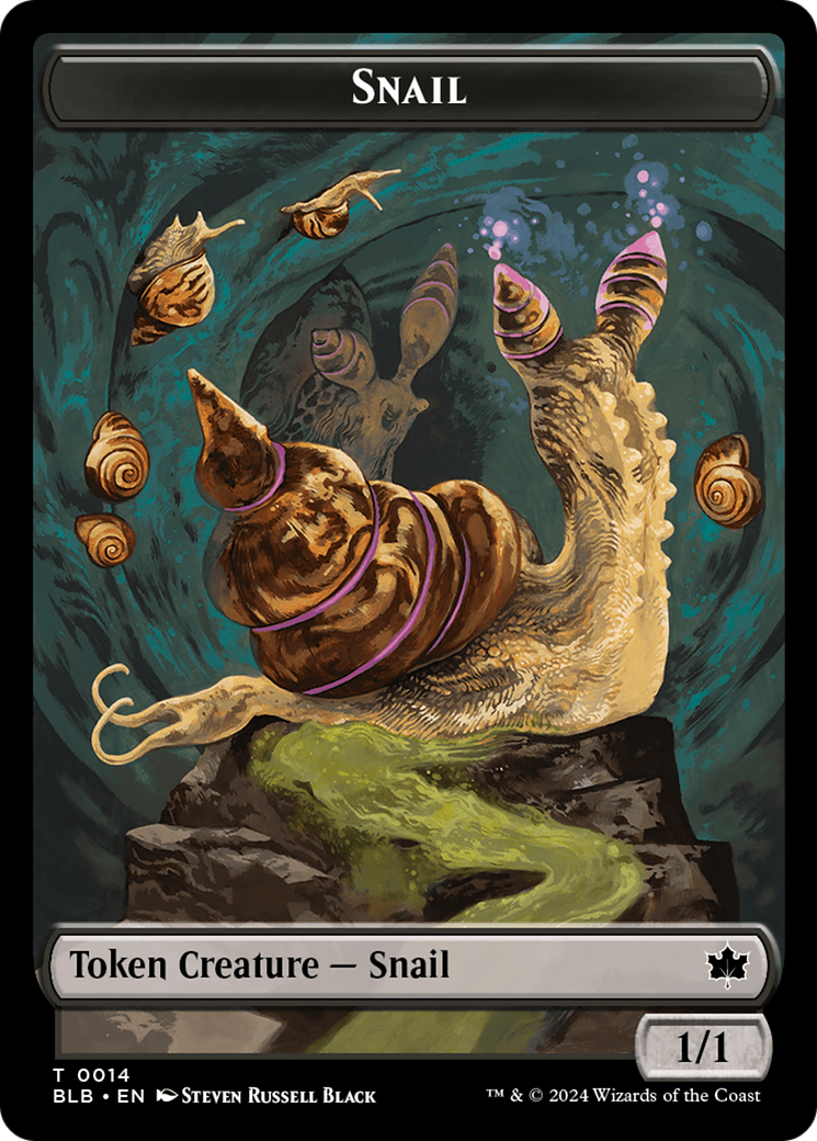Snail // Thundertrap Trainer Double-Sided Token [Bloomburrow Tokens] | Jack's On Queen