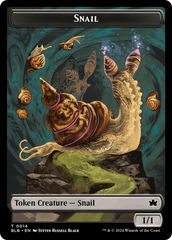Snail // Thundertrap Trainer Double-Sided Token [Bloomburrow Tokens] | Jack's On Queen