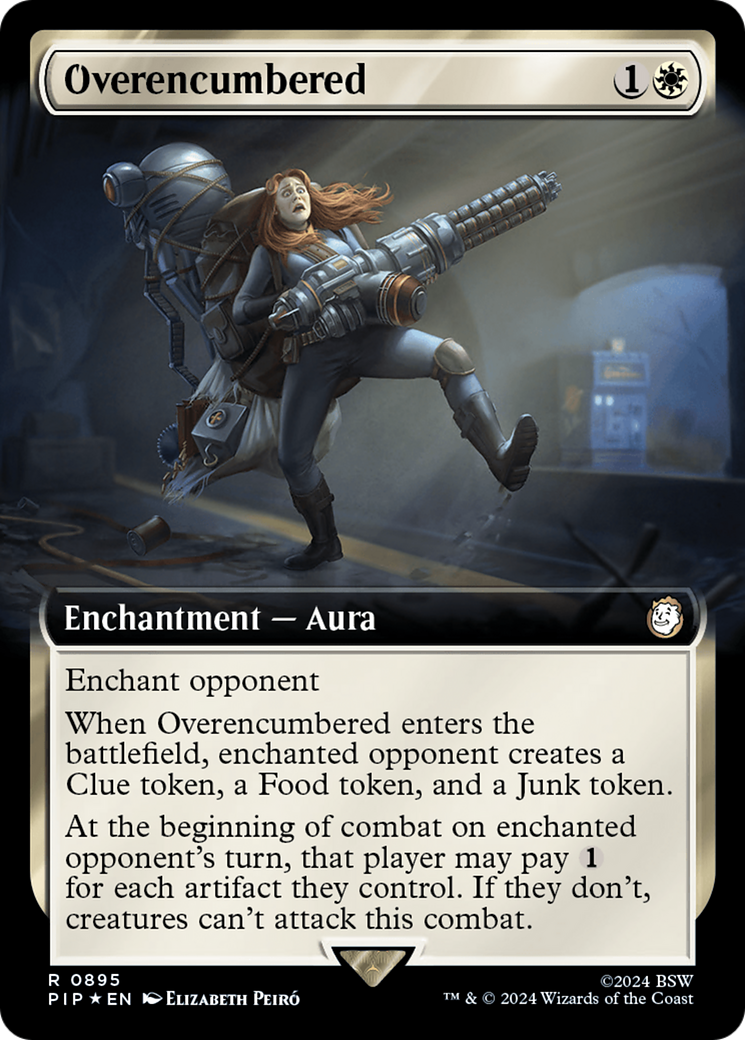 Overencumbered (Extended Art) (Surge Foil) [Fallout] | Jack's On Queen
