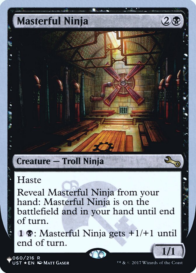Masterful Ninja (Unfinity Foil Edition) [The List] | Jack's On Queen