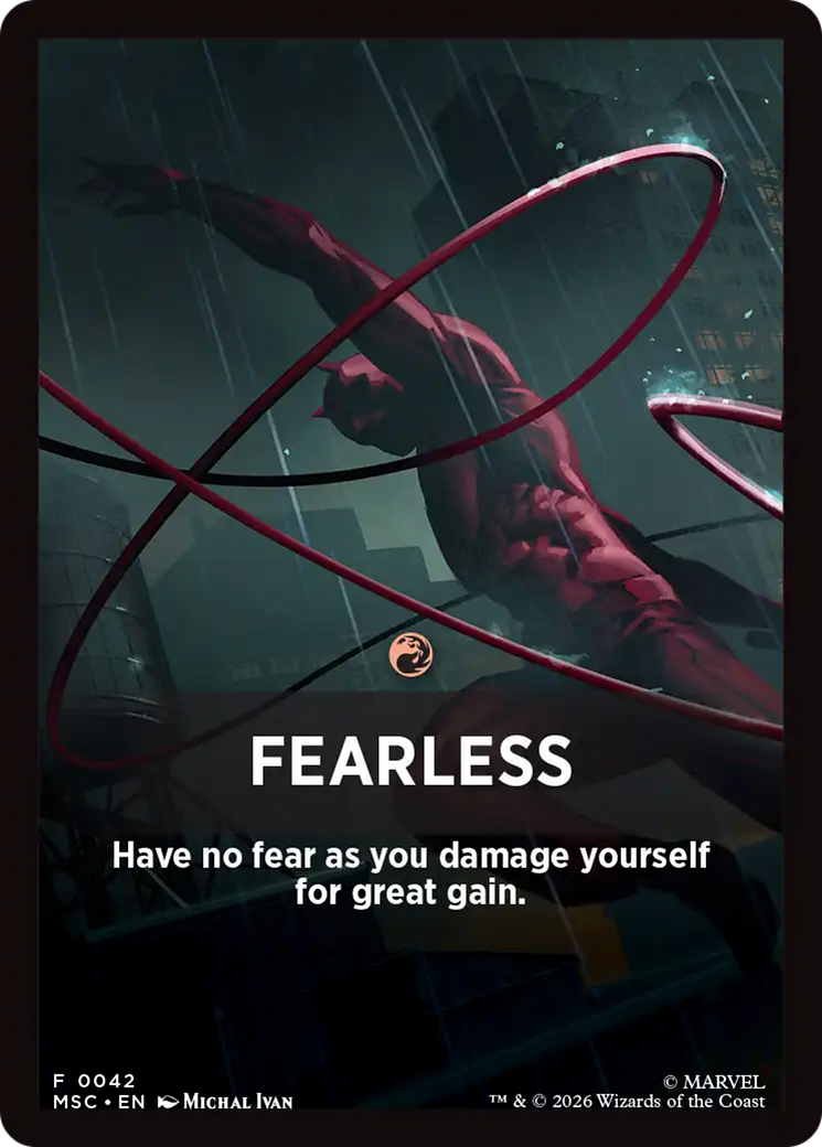 Fearless Theme Card [Marvel Super Heroes Commander] | Jack's On Queen