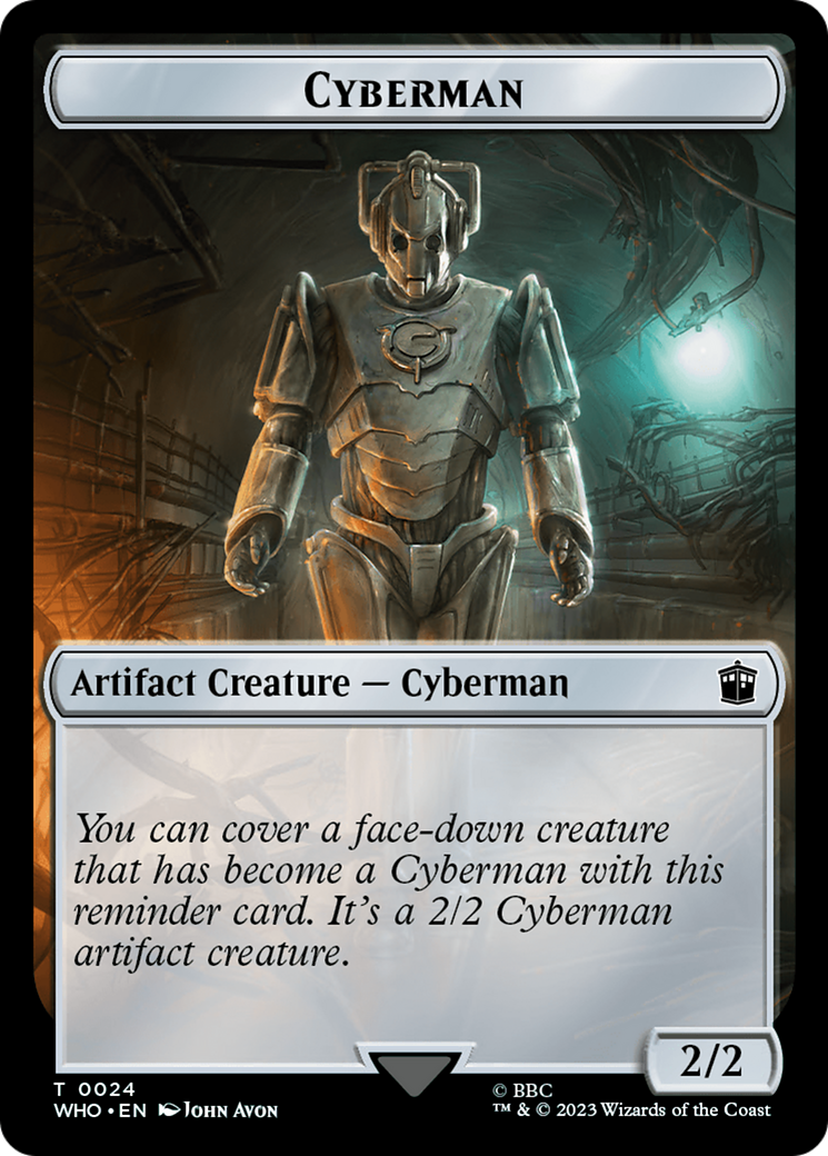 Copy // Cyberman Double-Sided Token [Doctor Who Tokens] | Jack's On Queen