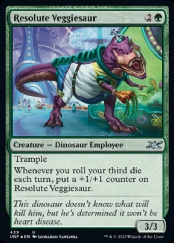 Resolute Veggiesaur (Galaxy Foil) [Unfinity] | Jack's On Queen