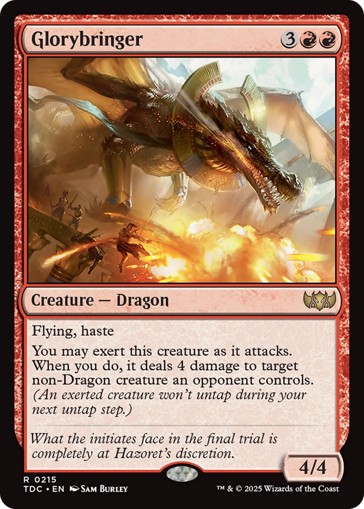 Glorybringer [Tarkir: Dragonstorm Commander] | Jack's On Queen