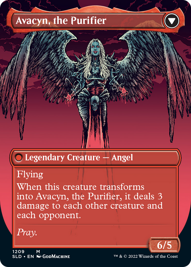 Archangel Avacyn // Avacyn, the Purifier (Display Commander) (Borderless) [Secret Lair: From Cute to Brute] | Jack's On Queen