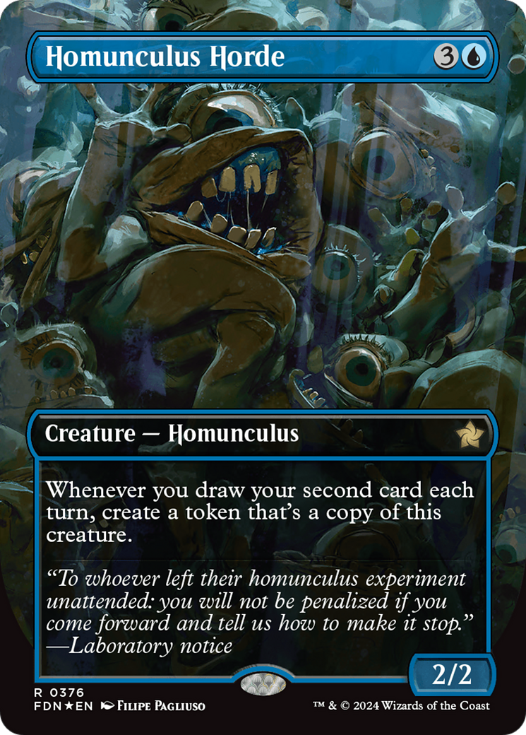 Homunculus Horde (Borderless) (Mana Foil) [Foundations] | Jack's On Queen