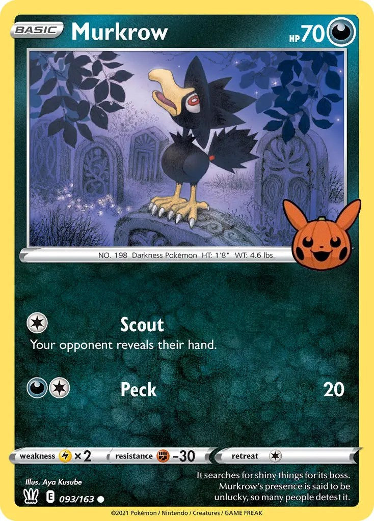 Murkrow (093/163) [Trick or Trade] | Jack's On Queen