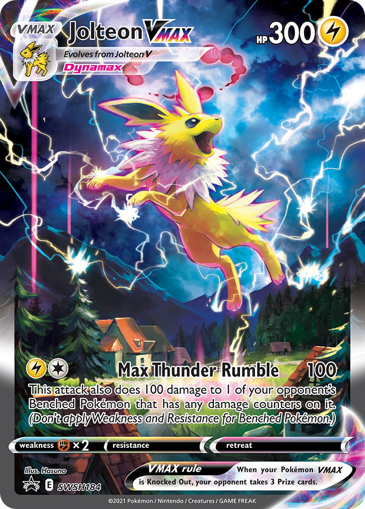 Jolteon VMAX (SWSH184) (Jumbo Card) [Sword & Shield: Black Star Promos] | Jack's On Queen