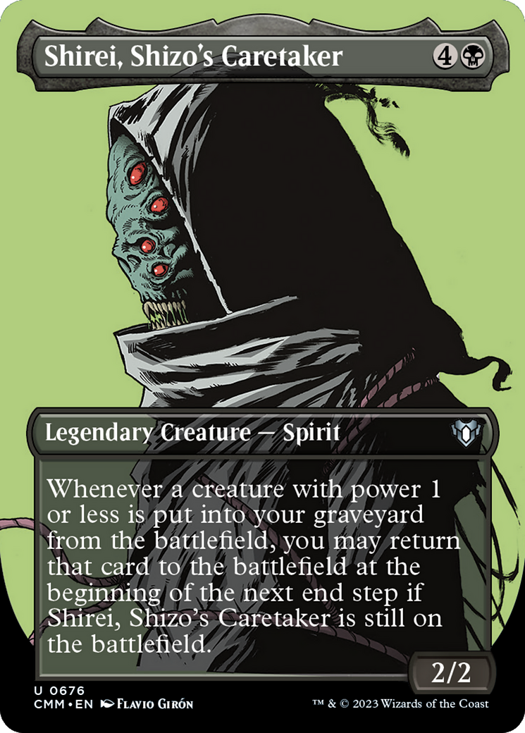 Shirei, Shizo's Caretaker (Borderless Profile) [Commander Masters] | Jack's On Queen