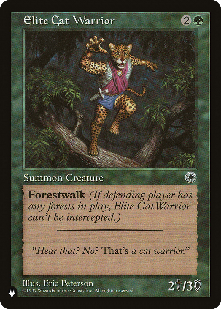 Elite Cat Warrior (Flavor Text) [The List] | Jack's On Queen