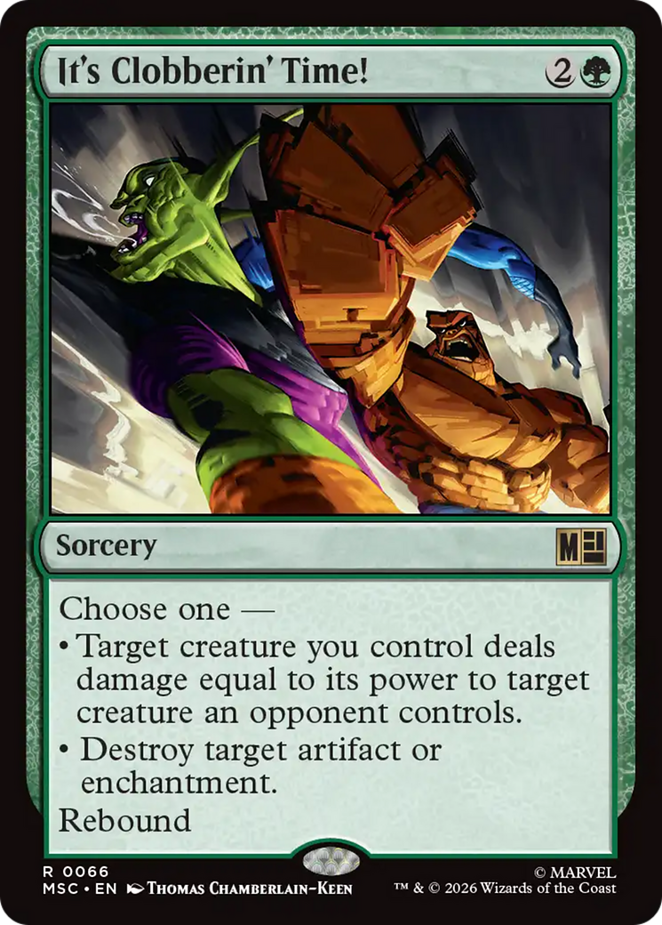 It's Clobberin' Time! (Surge Foil) [Marvel Super Heroes Commander] | Jack's On Queen