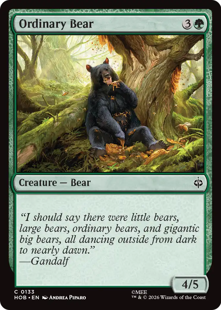 Ordinary Bear [The Hobbit] | Jack's On Queen