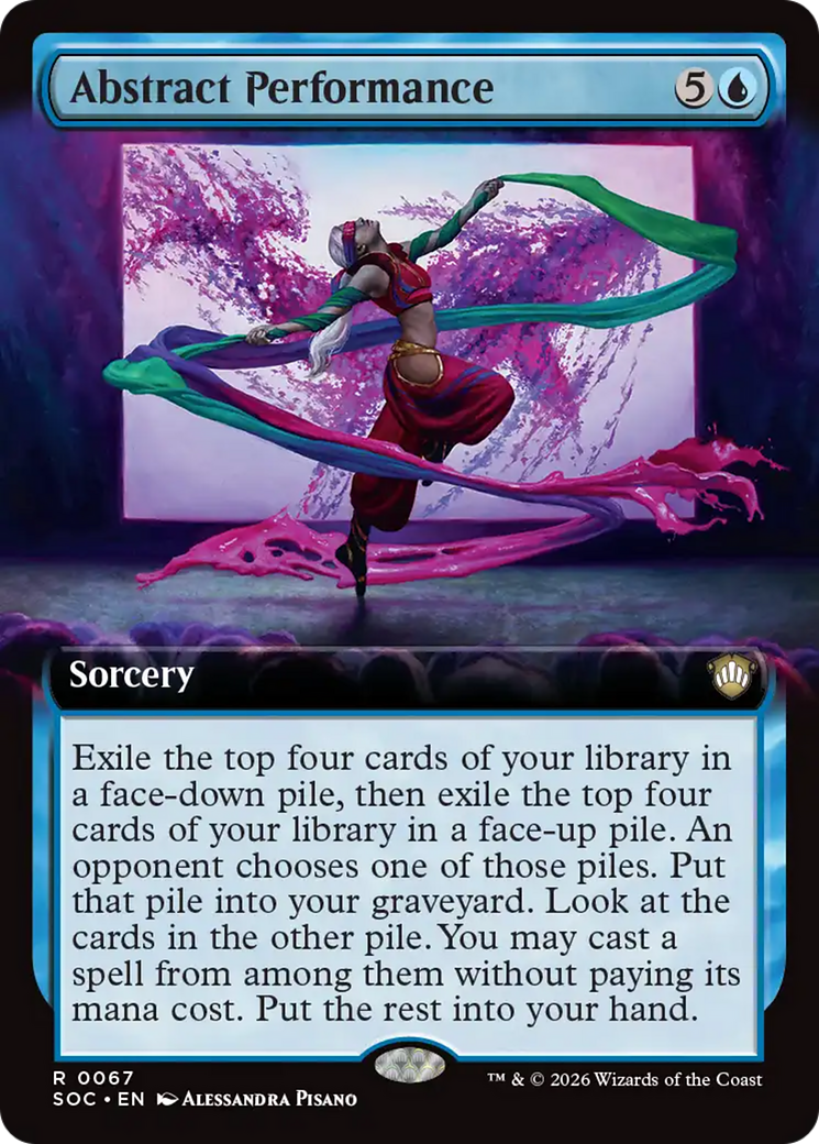 Abstract Performance (Extended Art) [Secrets of Strixhaven Commander] | Jack's On Queen