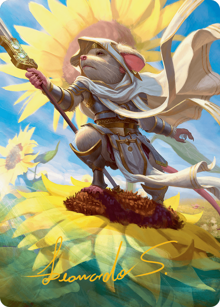 Elspeth, Sun's Champion Art Card (Gold-Stamped Signature) [Bloomburrow Art Series] | Jack's On Queen